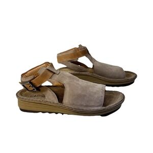 NAOT Verbena Sandals‎ Open Toe Shoes Women's Sz 7 Leather Nubuck Comfort